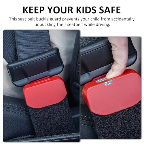 Doytn Buckle Guard - Prevents Children from Unbuckling While Driving; Includes 2 Keys (2-Pack)