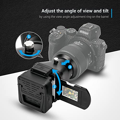 Image of JJC Film Digitizing Adapter Set with LED Light Replaces Nikon ES-2 | 35mm Negative Film & Slide to Digital Photos Images for Canon Sony Nikon Lens