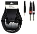 Produktbild GEWA Y-Kabel Basic Line 1,5m, schwarz, 1x 3,5 mm Stereoklinke - 2x 6,3 mm Monoklinke, 190120