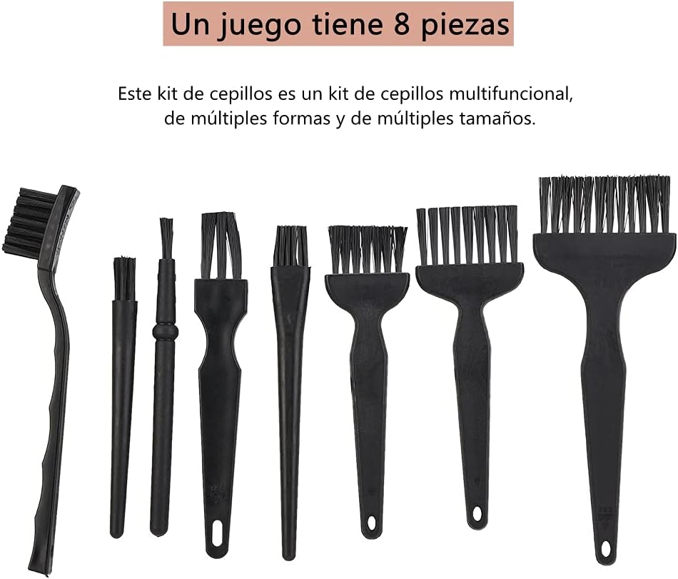 ASHATA 8 Pcs Antistatic Cleaning Brush Antistatic Brush Duster Brush Base Plate Maintenance Brushes for Phone PC Camera Keyboards Shavers, etc