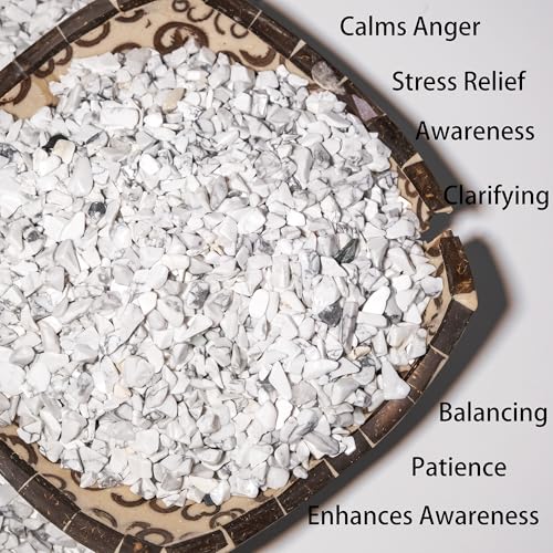 Image of Howlite Chips Bulk 2lbs, 2400+ Pieces, 5-8mm Natural Gemstones