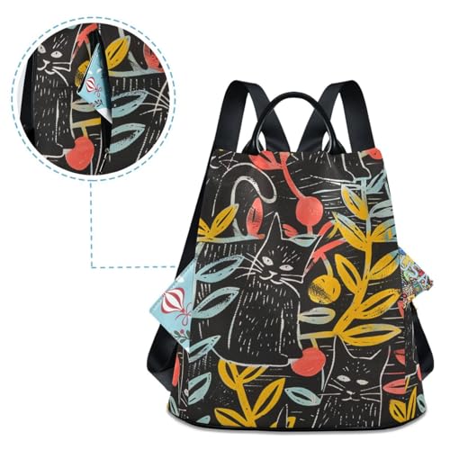 KLL Peek-a-boo Fashion backpacks for girls casual large backpack for women for Travel, Work, Everyday with Pom-pom keychain4