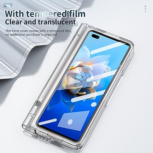 Coque Huawei Mate X2 transparente intégrale avec protège-écran et porte-stylet