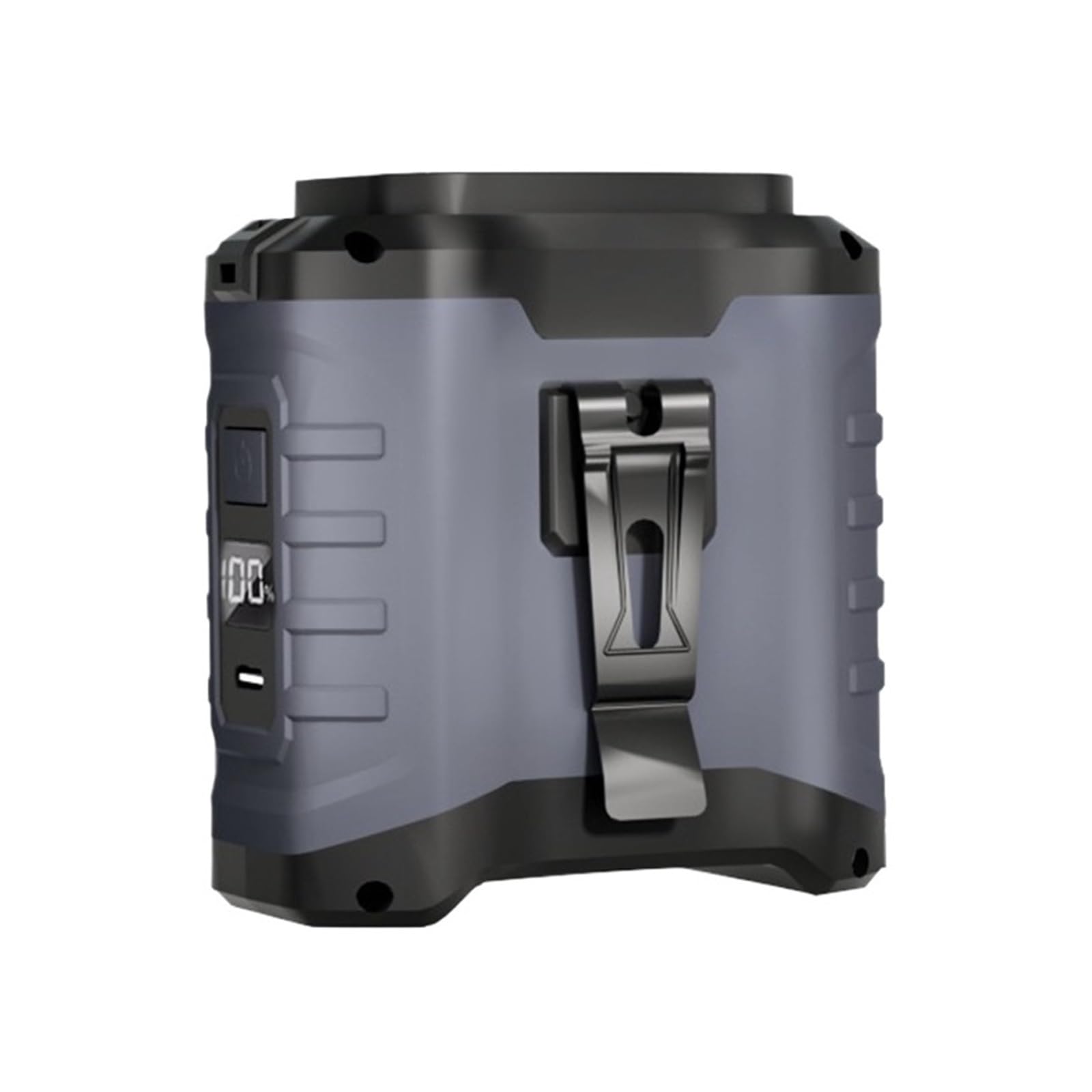Ventilateur de Taille Portable 10000mAh, Mini Clip Rechargeable, Ceinture Portable Suspendue au Cou pour Voyage en Plein air, Clip Mains Libres (Gris)