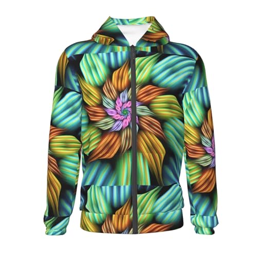 Hippie Style Kid Hoodies Boys Zip Up Sweatshirts Girls Pullover with Pocket2