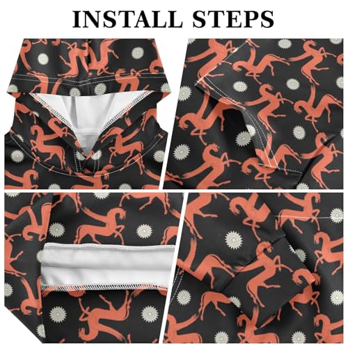 Motorcycle Motor Tire Tracks Pattern Youth Hoodie Sweatshirt3