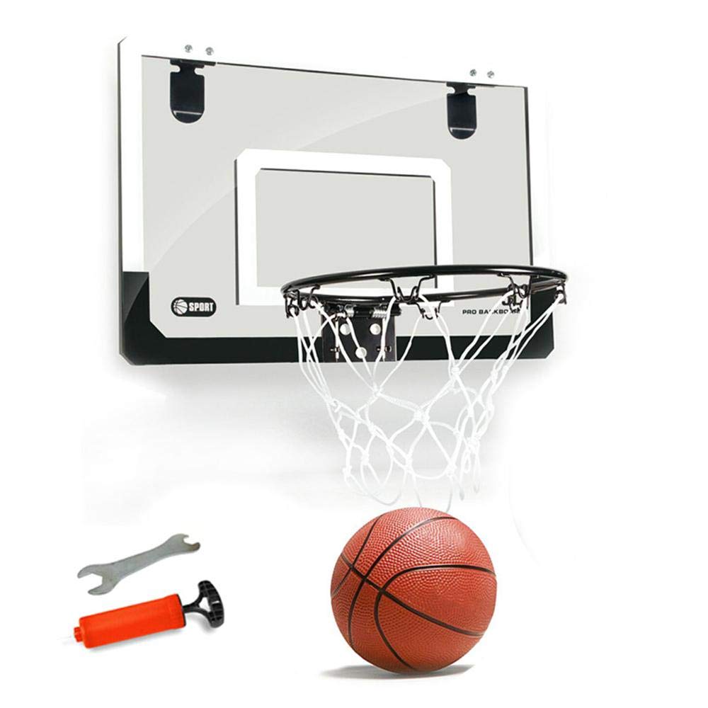 Buy Tawcal Mini Basketball Hoop Set for Door, 18x12in (Black) Online at