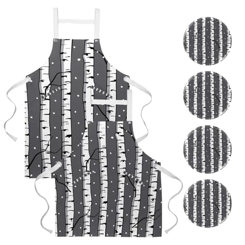 Tablier de serveuse multicolore à 4 broches pour restaurant et bar