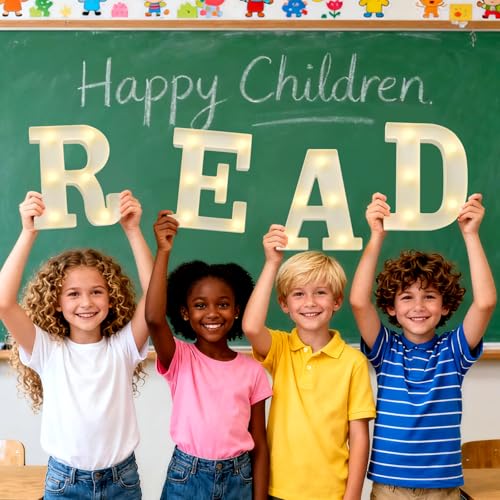Reading Corner Decor For Classroom Read Sign Read Light Up Letters by Hobrad - Used condition - Image 6