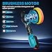 Cordless Buffer Polisher Kit.6-Inch Orbital Buffer Polisher for Makita 18V Battery with 3 Variable Speed with 25pcs Polishing Accessories, for Car Polishing/Waxing (Tool Only)