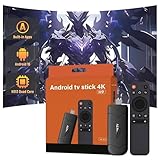 H9 Android TV Stick, Clé TV HD Intelligente, Processeur Quad Core H313, 2 Go De Ram, 16 Go De Rom, Compatible Wi FI, Appareil TV Internet Plug and Play pour Cinéma Maison et Voyages