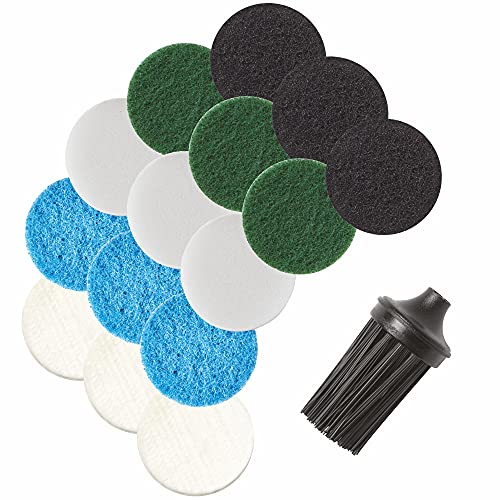 Image of Dremel Versa Mega Accessory Kit - 16 pcs, 15 Pads (5 Types), 1 Corner Brush, Storage Bag