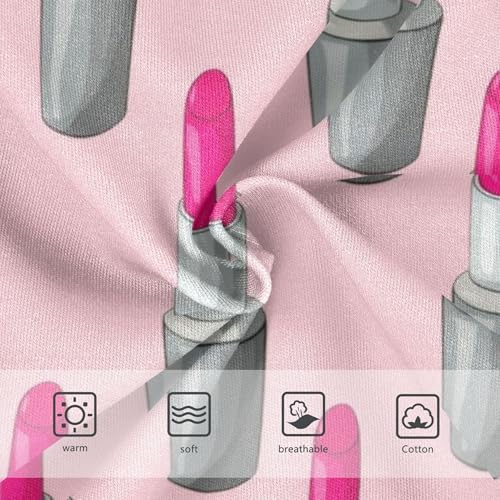 Cotton Toddler Underwear Floral Lipsticks Grey Soft Pink Panties for Girl Pattern Kids Briefs Undies 2t3