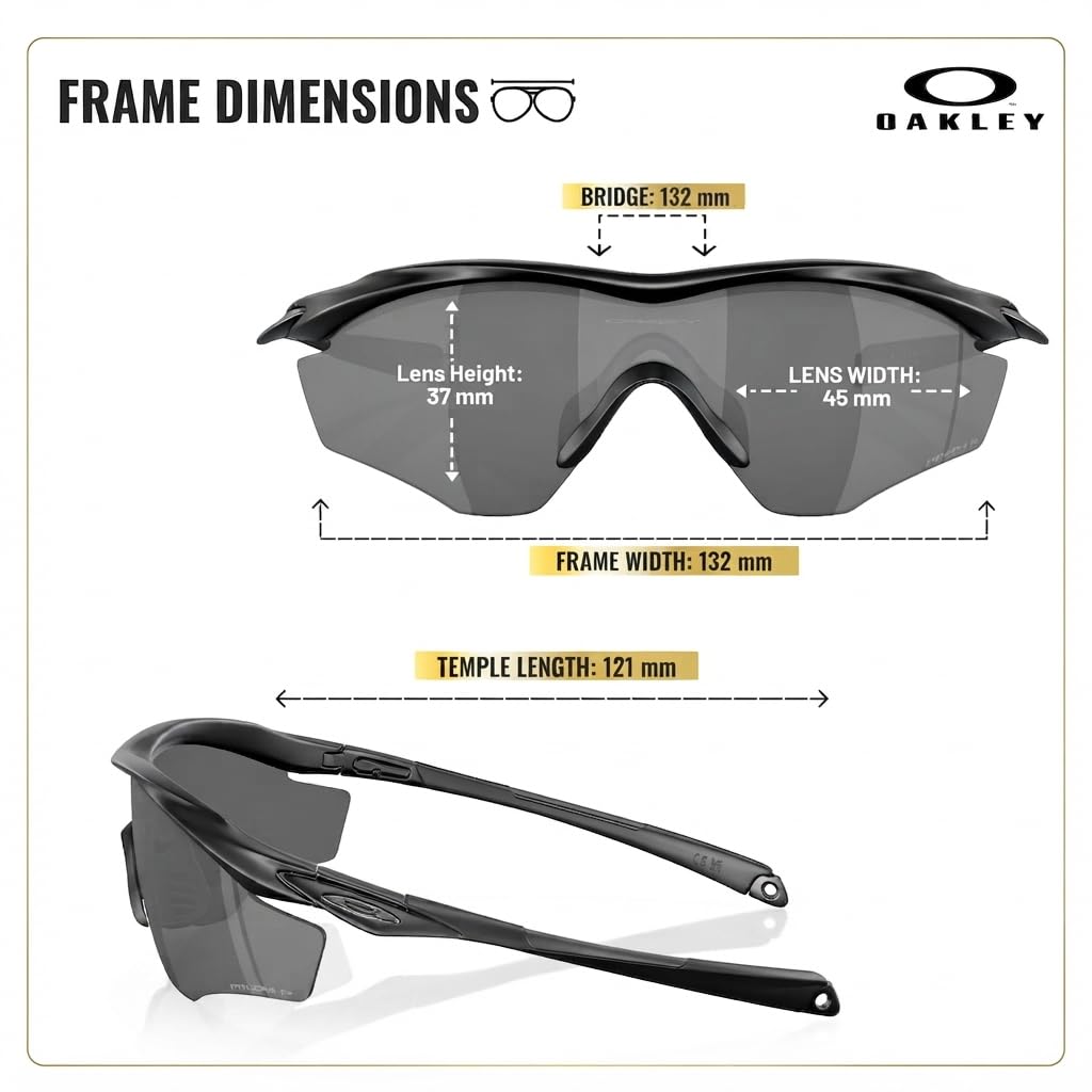 OAKLEY Gafas de sol M2 FRAME XL OO9343 de forma irregular con kit oficial de gafas
