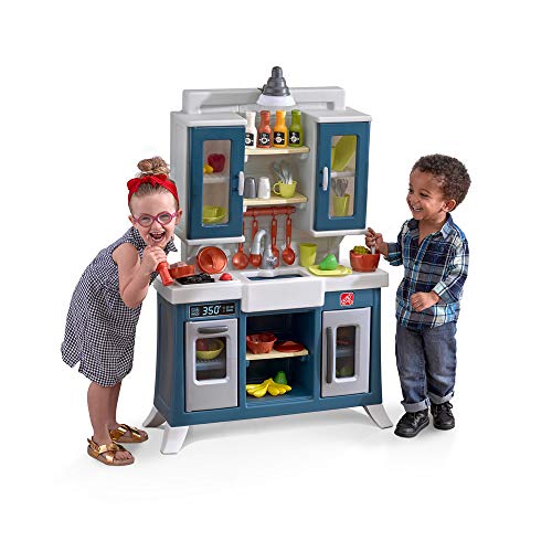 Step2 Modern Farmhouse Kitchen Cuisine Dinette Enfant en Plastique Marron