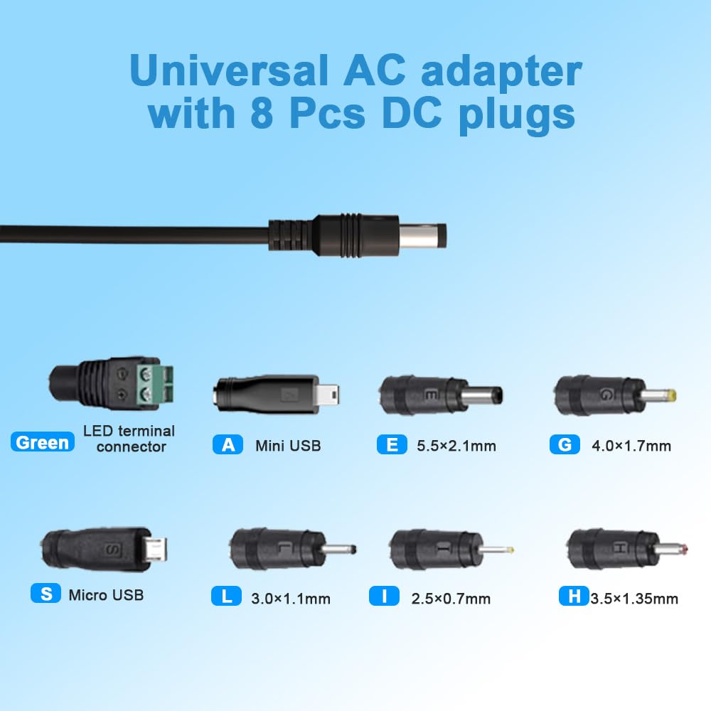 Easy Wear Loafers 6V 1A Power Adapter With Multiple Barrel Plugs ...