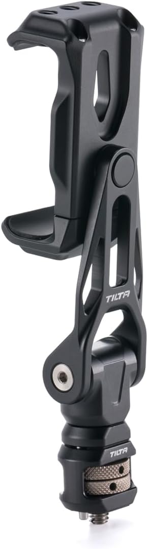 Tilta Rotatable Phone Mount for Tripod & Camera | Universal 1/4"-20 Screw Mount | Adjustable Rotation | Compatible with iPhone, Camera Cages & Accessories – Black