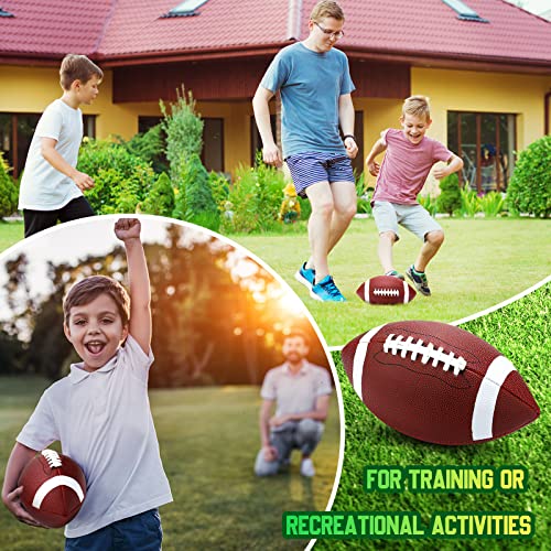 Jerify 12 Pcs Composite Leather Footballs Official Composite Leather Ball Composite Leather Inflatable Football With Pump Indoor Outdoor Football Bulk For Training And Recreational Play thumb #4