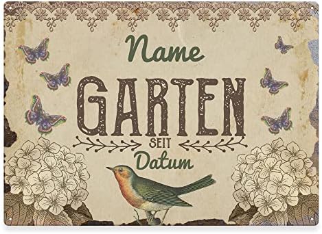 PR Print Royal Gartenschild selbst gestalten Garten seit