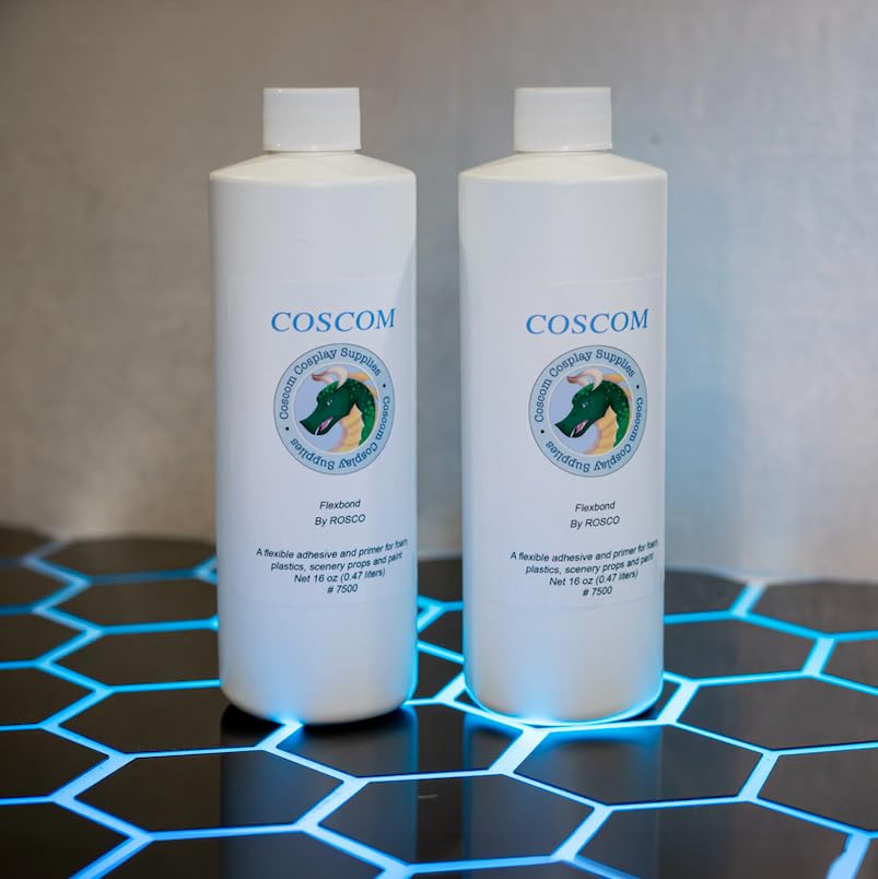 Flexbond by Rosco - Prime and Seal - Primer and Sealant for Eva Foam, Plastazote, and Worbla - White - 16oz and 32oz Options Available (White, 16oz (Twin Pack))
