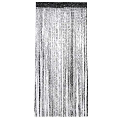 おしゃれ 目隠し 紐のれん 高密度 ひもスクリーンカーテン ストリングカーテン ひものれん キラキラ 模様替え 黒