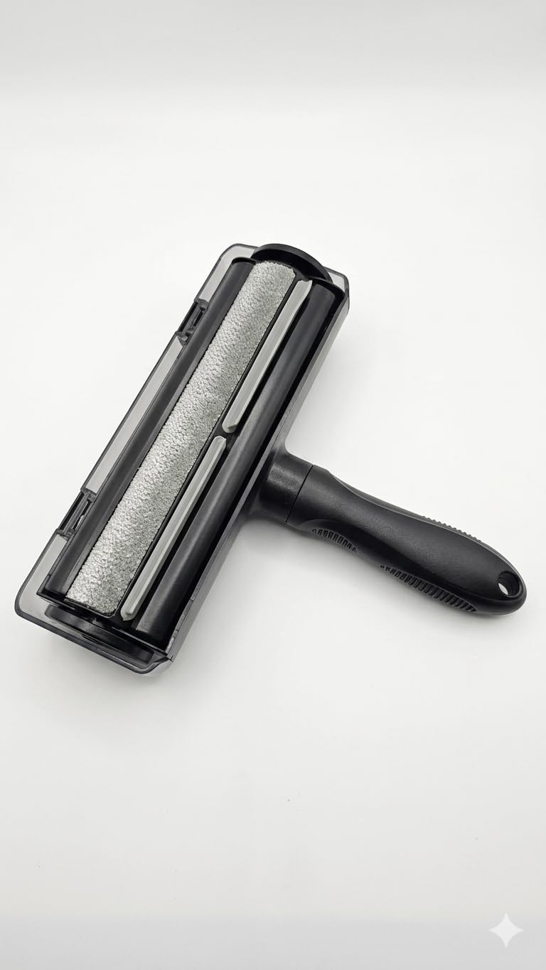 Générique Brosse Anti Poils Animaux pour Chat Chien, Enlève Ramasse Poils sur Canapé, Tapis, Vêtements et Sièges de Voiture, Réutilisable
