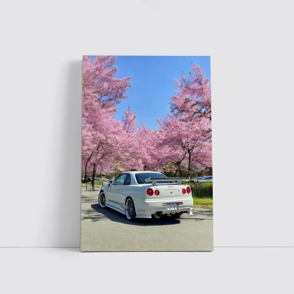 Amazon.com: Painting Car Nissan Skyline Gt-r R34 Sakura - Print
