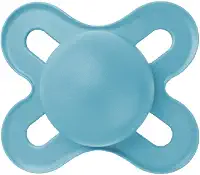 MAM Baby 1 Chupeta Original Start Com Bico Simétrico de Silicone SkinSoft para Crianças 0-2 Meses Com Caixa Esterilizadora, Azul
