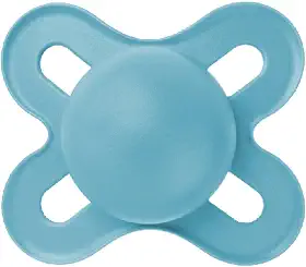 MAM Baby 1 Chupeta Original Start Com Bico Simétrico de Silicone SkinSoft para Crianças 0-2 Meses Com Caixa Esterilizadora, Azul