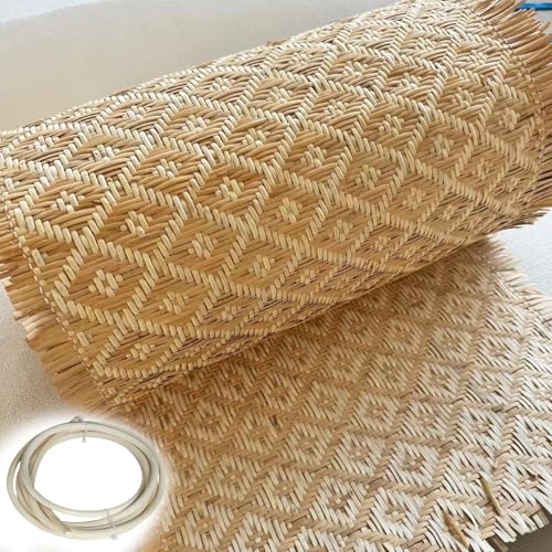 Cannage rouleau naturel 45x150cm maille ouverte pour meubles