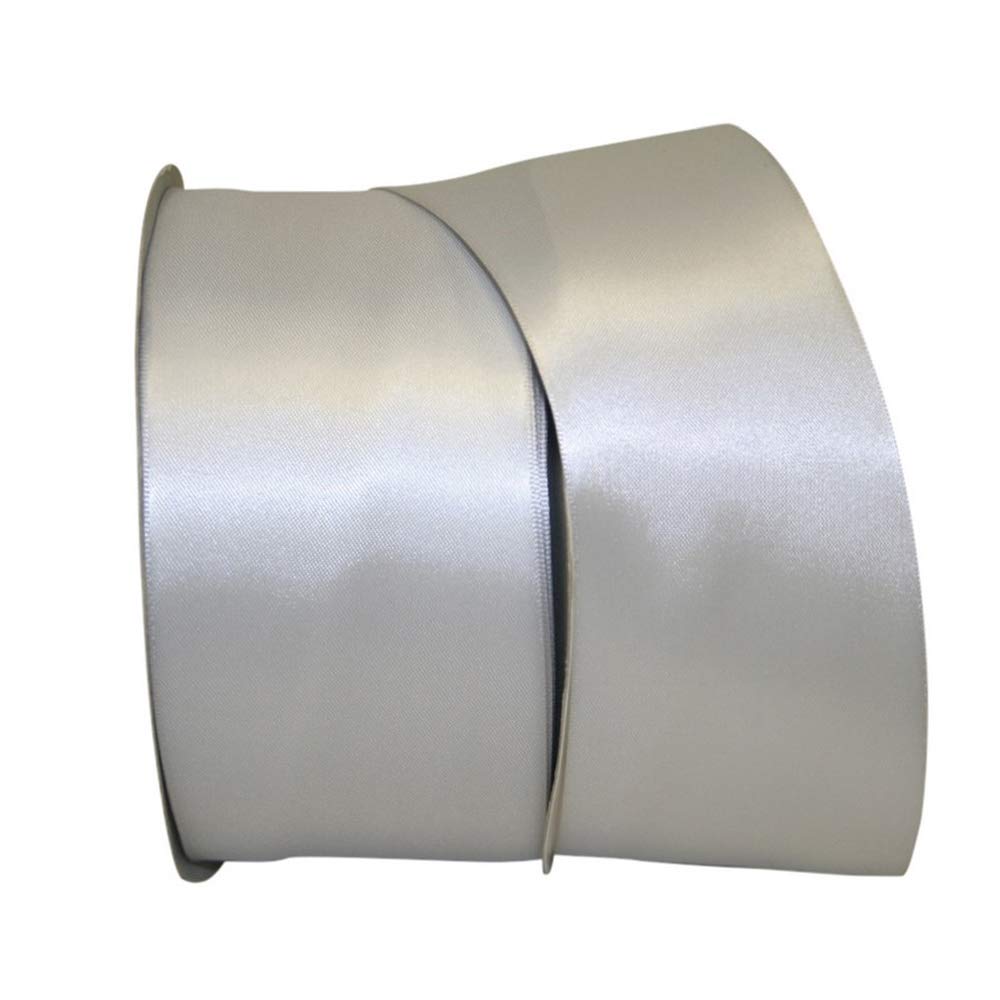 Reliant Ribbon Double Face Satin - Dfs Ribbon, 1/4 Inch X 100 Yards, Antique White