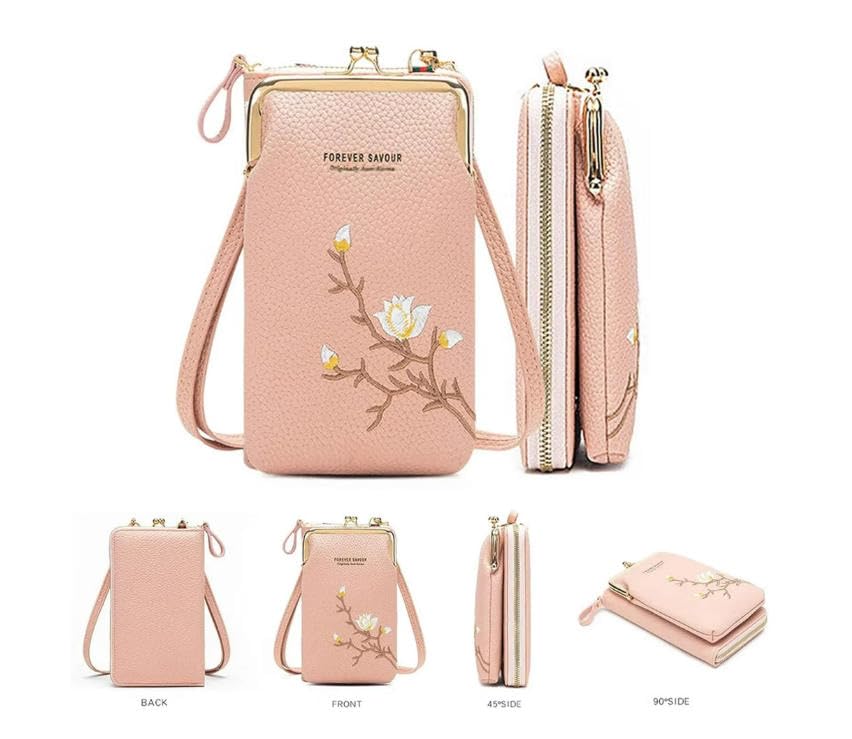 Continentau Wallet,Women Sling Cross-Body Wallet with Mobile Cell Phone Holder, Mobile Phone Bag for Women2