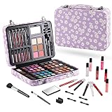 Hot Sugar Makeup Kit for Teenager Girls 10-12, All in One Beginner Makeup Kit for Women Full Kit, Teen makeup kit Cosmetic Gift Set on Birthday Christmas(PURPLE DAISY)