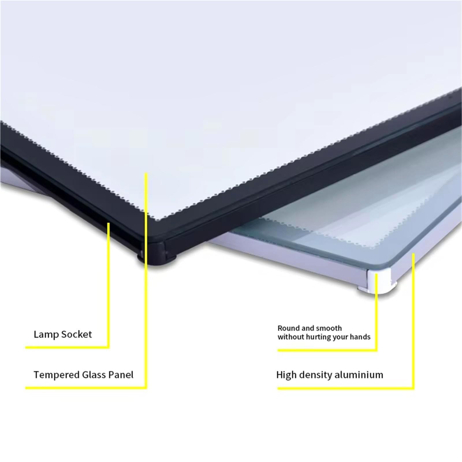 Segno Di Scatola Luminosa A Led, Display Poster A Cornice Ultra Sottile, Supporto Poster Illuminato Per Negozi, Display Del Telaio Pubblicitario Plug-in (a4-a1) silver A2