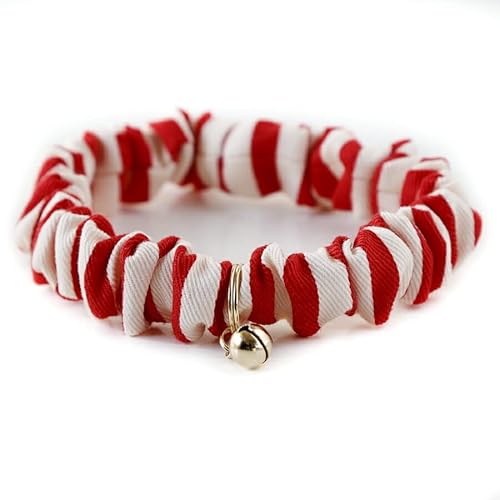 【 猫雑貨 招福 】 猫 首輪 シュシュ 鈴 安全 セーフティ 和柄 猫用首輪 かわいい おしゃれ SS-ST-BRB-R-23