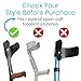 Vive Forearm Crutch Pads & Hand Grips- Fits Vive Forearm Crutches - Breathable, Washable, Moisture-Wicking Cushion Padding Accessories Covers - Fits Only 1 Style of Open Cuff Crutches