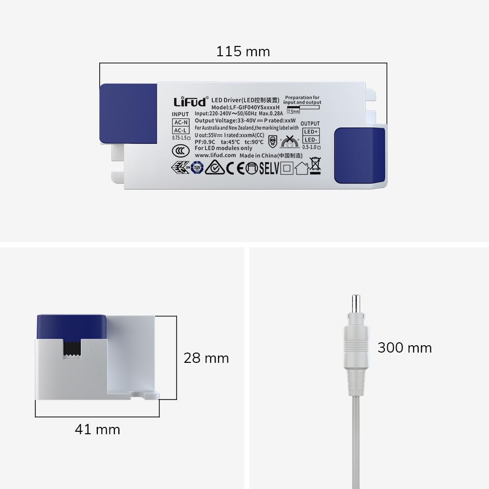 HOFTRONIC - LED Panel 60x60-4000K Neutralweiß - 36 Watt 4860 Lumen (135lm/W) - Rasterleuchte - Flimmerfrei - 5 Jahre Garantie - Deckenpanel - Lichtpanel