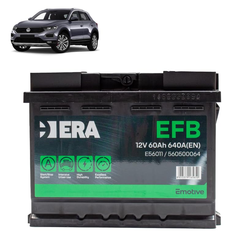 Batteria 60Ah EFB per Volkswagen T-Roc 1.0 1.5 TSI benzina 2017+