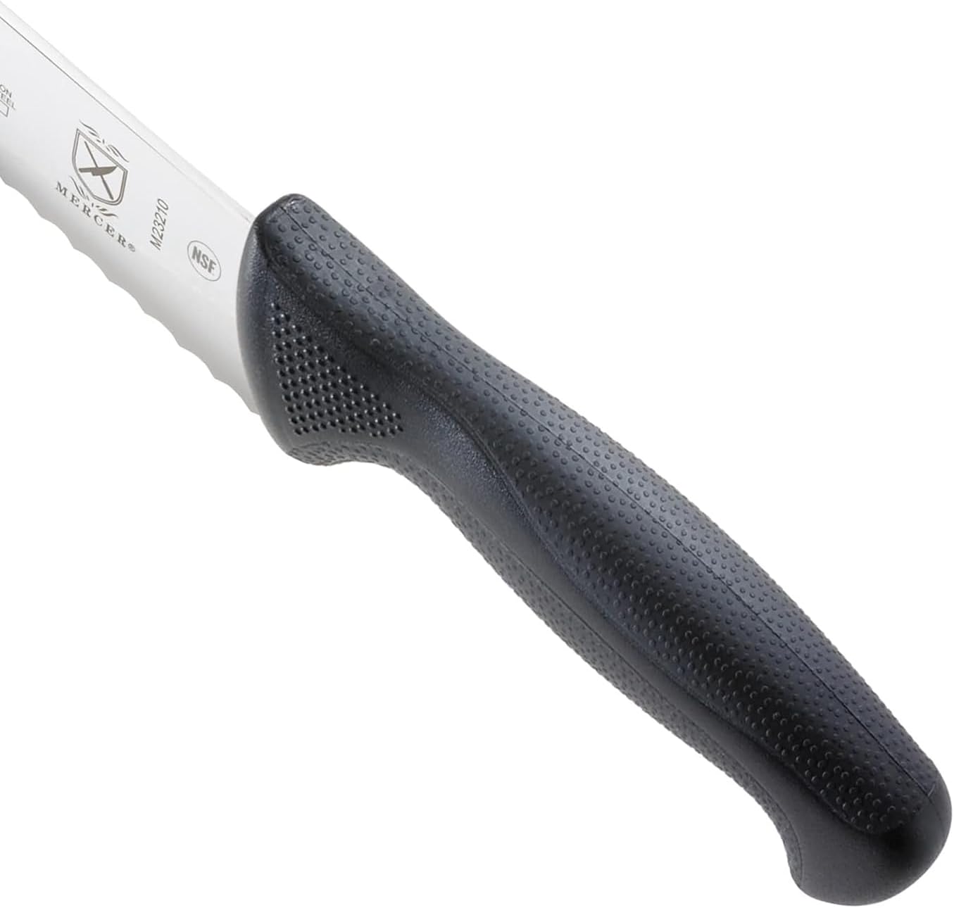 Mercer Culinary M23210 Millennia Black Handle, 10-Inch Wide Wavy Edge, Bread Knife - Image 4