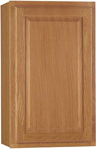 CONTINENTAL CABINETS Kitchen CABINETS 2478229 Rsi Home Products Hamilton Kitchen Wall Cabinet, Fully Assembled, Raised Panel, Oak, 21X30X12"