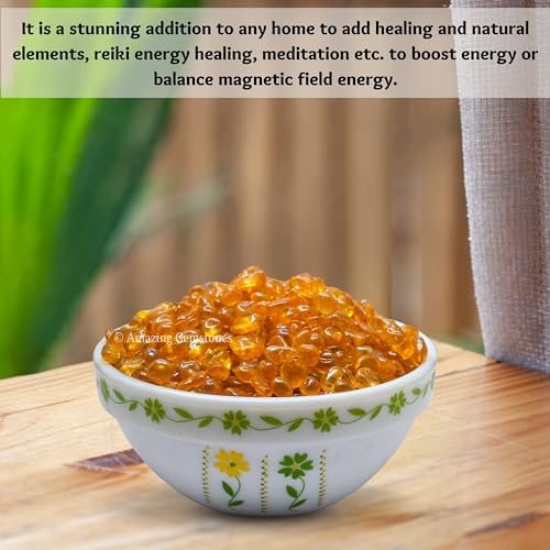 Image of Amazing Gemstone Tangerine Aura Quartz Crystal Chips Aquarium Gravel Rocks - Aura Quartz Chips Bulk Fish Tank Gravel, Small Tumbled Stone Chips and Tiny Crystals for Decoration (1000+ Carat Chips)