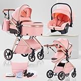 La silla infantil (que cumple con las normas de seguridad R129) es adecuada para bebés de 0-15 meses. Fijando la silla de coche al chasis del cochecito con los adaptadores incluidos, puede convertirla en un cochecito. Cuando viaje en coche, puede fijar la silla de coche al cinturón de seguridad con los cinturones incluidos, convirtiéndola así en una silla infantil