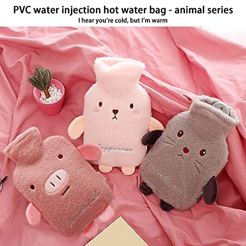 Warm waterzak hand warmer pluche doek dekking waterinjectie heet water fles zachte gezellige dekking winter warme hitte… - Image 6