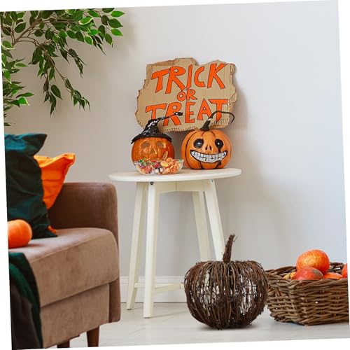 Citrouille décorative rotin tressé ornement table automne