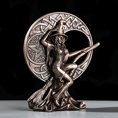 Statue de Sorcière Nordique Moderne C en résine rétro pour déco de chambre d'enfant