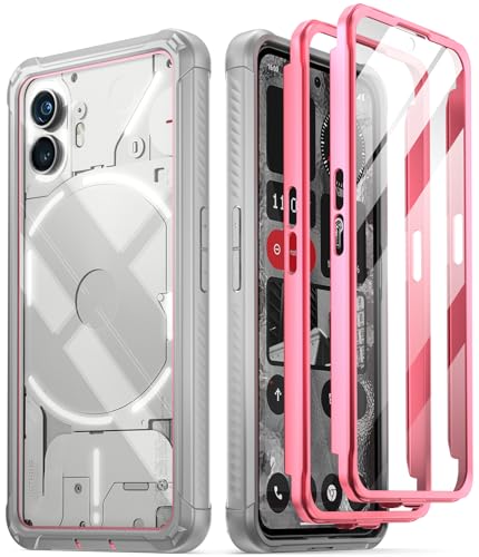 Coque hybride Nothing Phone 2 haut de gamme antichoc rose transparente