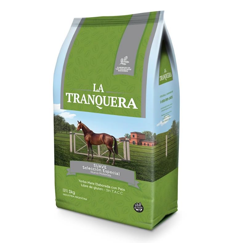 Authentic Argentine Yerba Mate - 1 Kilo (2.2 Pounds) - Natural Energy Boost with Traditional Flavor (La Tranquera (2.2 Pounds))