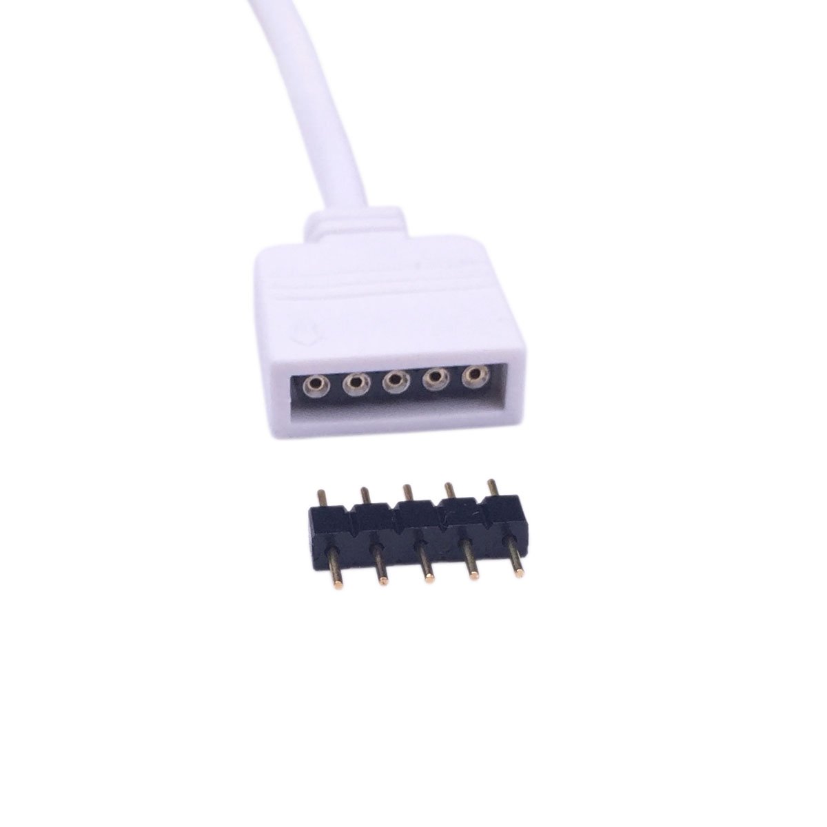 Cavo Divisore Per Strisce LED RGBW 5050 | 1 A 3 | 5 Pin | 30cm | Connettori Angolari | 2 Pezzi - 3