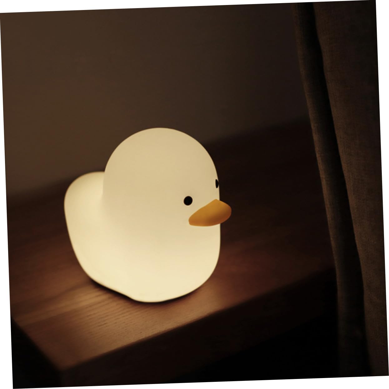 Sewroro Luz Nocturna de Silicona Color Claro 3w Carga USB y Control Táctil | Diseño de Dibujos Animados, Capacidad 1200mah, Adornación de Escritorio, para Hogar