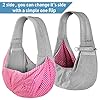 Grey Dog Sling with 2 Reversible Sides